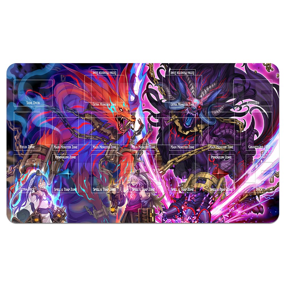 YMILOHOGI Playmat with Zones Terrors of The Netherroot Snake-Eyes