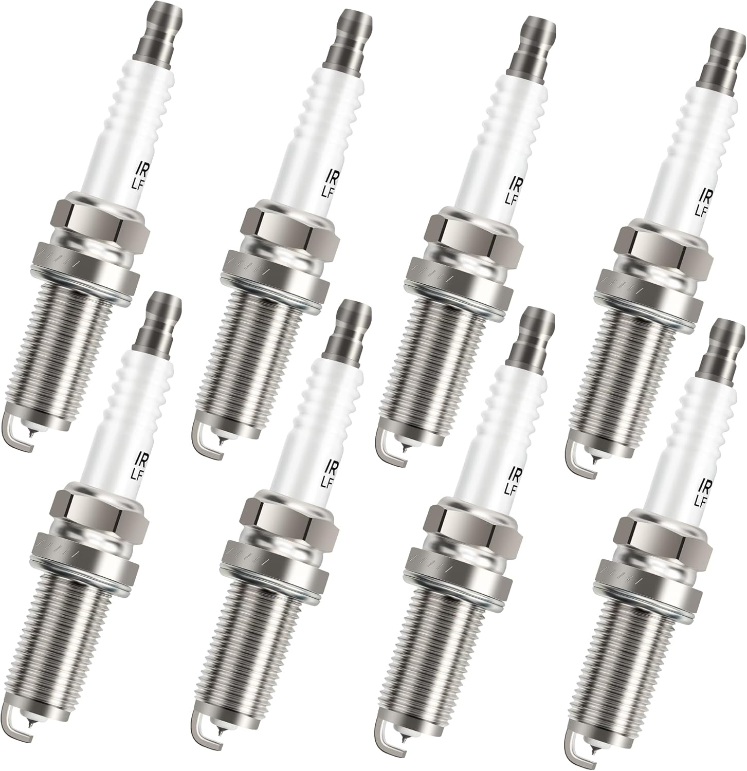 Iridium Spark Plugs 8 Pack 6619 LFR6AIX11 Fits for 2007-2020 Toyota Tundra 5.7 Sequoia Land Cruiser Lexus GX460 LX570 2008 2009 2010 2011 2012 2013 2014 2015 2016 2017 2018 2019 2020 4.6L 5.7L