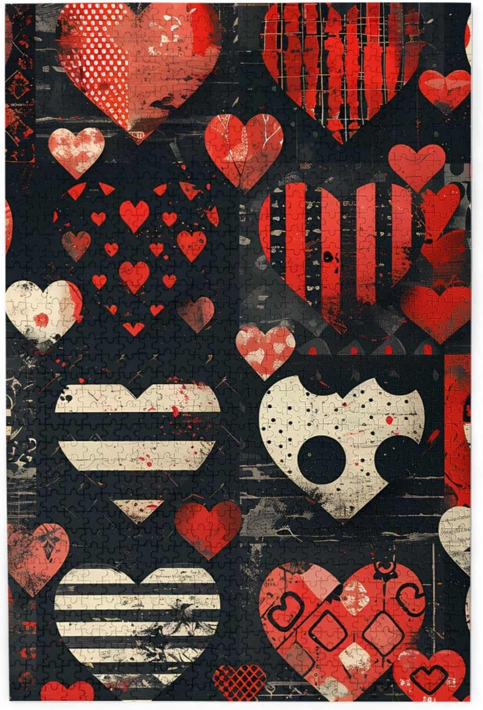 1000 Pieces Valentine's Day Love Heart Jigsaw Puzzles for Family Fun and Gift Giving
