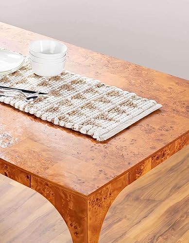 Miniatura 9 de Unique Loom Chindi Jute Collection - Alfombra de área (camino de mesa de 1 pies 2 pulgadas x 8 pies, negronatural)