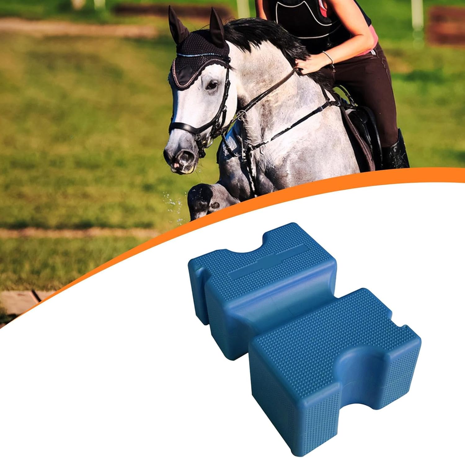 Almencla 馬用ジャンプブロック 乗馬愛好家のための馬用品 持ち運びに便利な丈夫な乗馬スポーツ用品 トレーニングツール