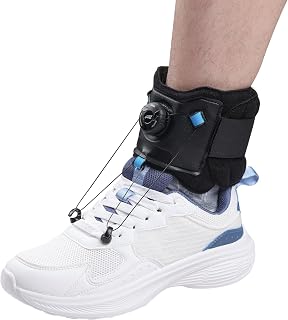 AFO Foot Drop Brace with Upgraded Dial for Adjustable Dorsiflexion, Drop Foot Brace for Walking with Shoes. Orthotic Ankle Braces for Men/Women