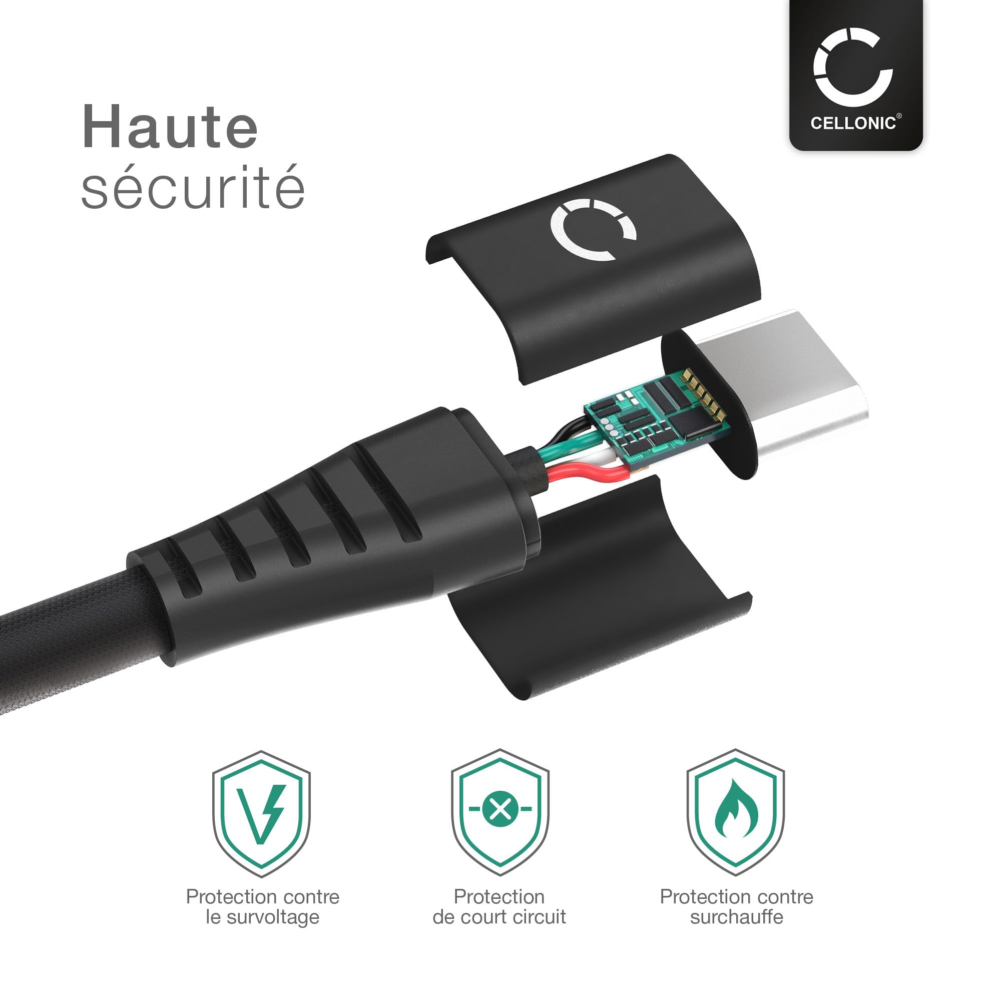 Câble Charge / Data Mini USB 1m GPS Awesafe LKW Navigator 9" / Navigator A2 7" / Navigator A5 5
