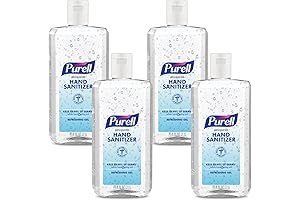 Purell Advanced Hand Sanitizer - Max Kills, 1-Liter Flip-Cap Bottle (Pack of 4)
