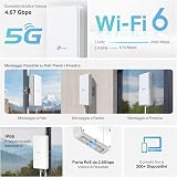 TP-Link Archer NX500-Outdoor Router 5G avec SIM d'extérieur, WiFi 6 AX3000Mbps Dual Band, 5G jusqu'à 4,67 Gbps, connecte 200+ appareils, Port 2,5 GE, PoE passif/802.3af/at, IP66, Montage Facile - 6