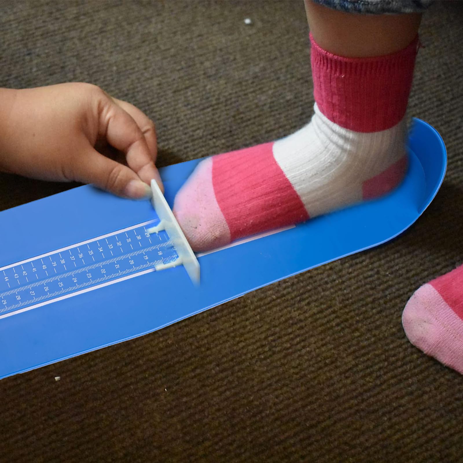 JPYH Set van 2 voetmeetinstrumenten, schoenmaten, maten 18-47, voor kinderen en volwassenen, voetmes voor kinderen en volwassenen