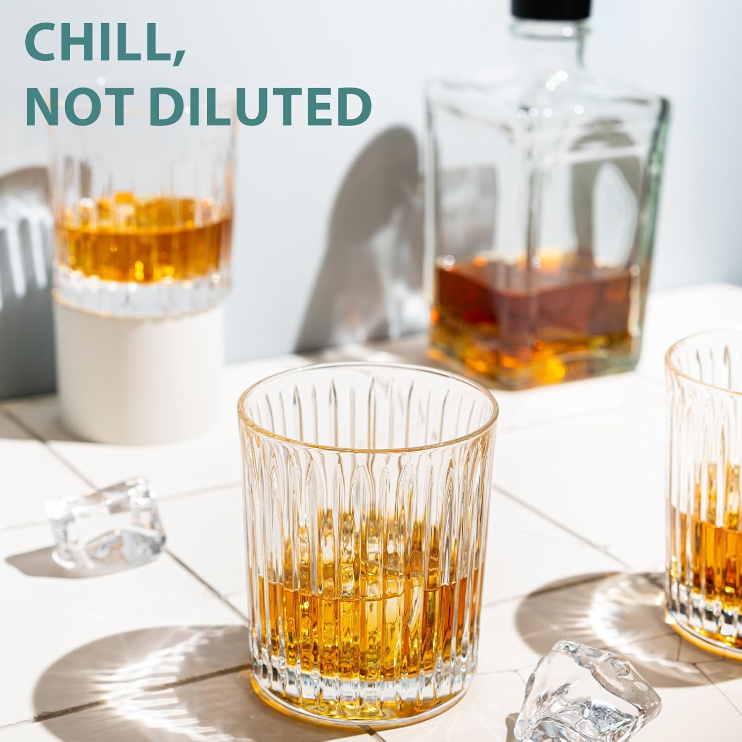 Lar Ice Cube s, Whiskey Square Ice s, 1.8 Inch Big Ice Cube Tray