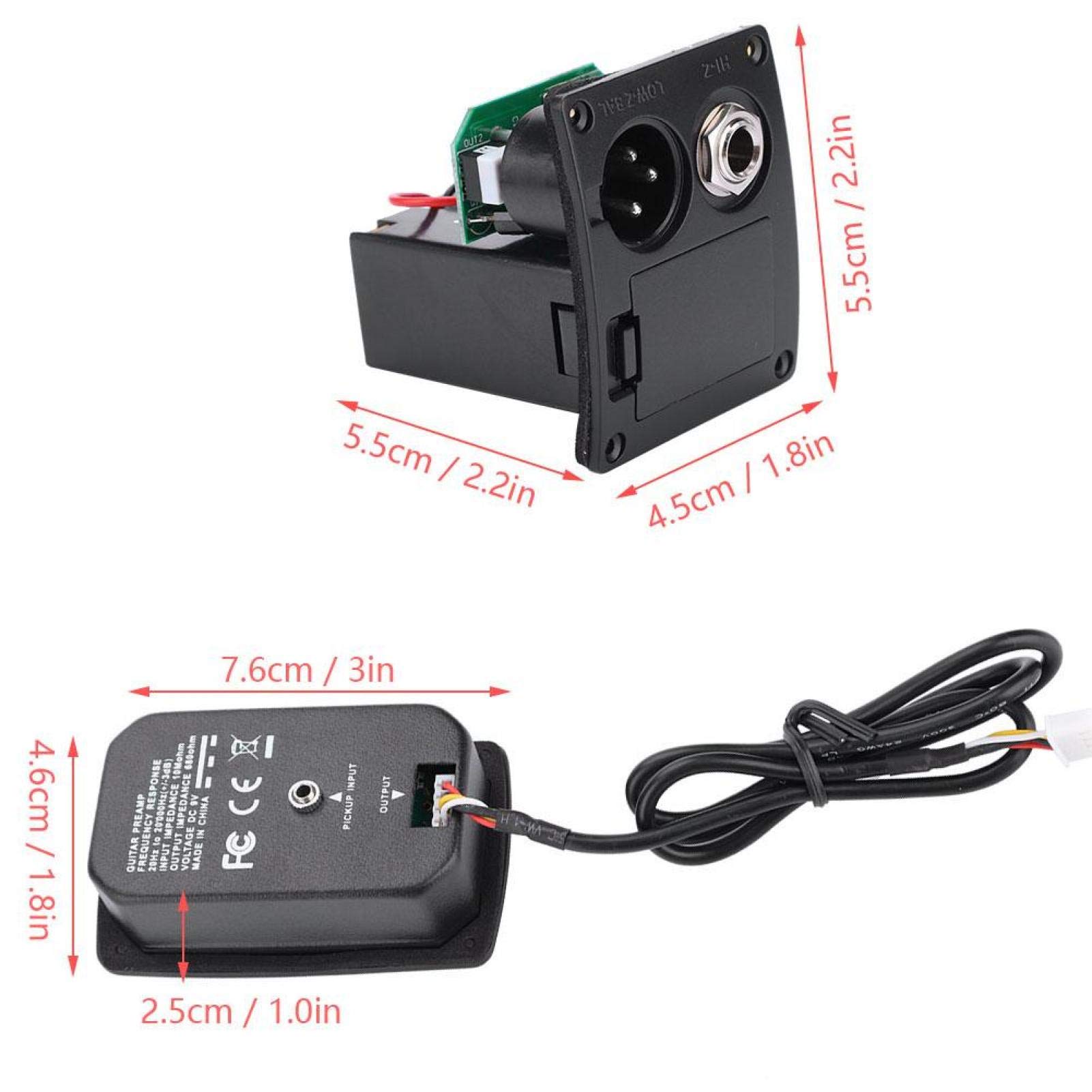 5 Band EQ Pre-Amp Equalizer Pickup Acoustic Guitar Preamplifier Tuner for Acoustic Guitars Complete Kit Pickup - Image 3