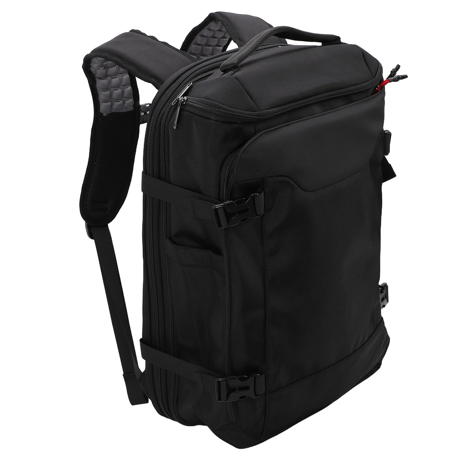 Fdit Sac à Dos de Voyage à Compression Sous Vide, Sac à Dos Extensible avec Pompe électrique pour la Randonnée, les Déplacements Professionnels, Sangle de Bagage et Bretelles