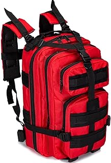 Générique Sac À Dos De Premiers Secours 20L De Premiers Secours Pour Traumatismes, Pour Traumatismes Multi-poches Étanche Pour La Randonnée, Les Voyages Sur Le Terrain(seulement Les Emballages Vides)