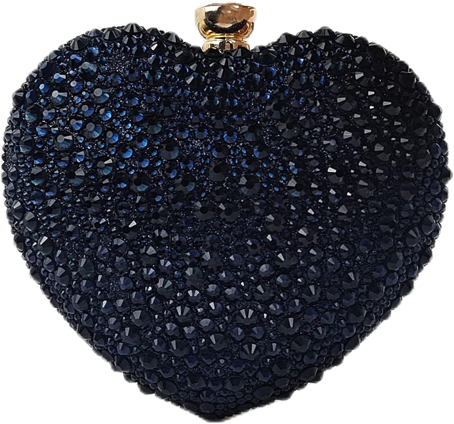 Lindo bolso de mano con forma de corazón, mini amor, corazón, diamantes de imitación, boda, fiesta, mujer