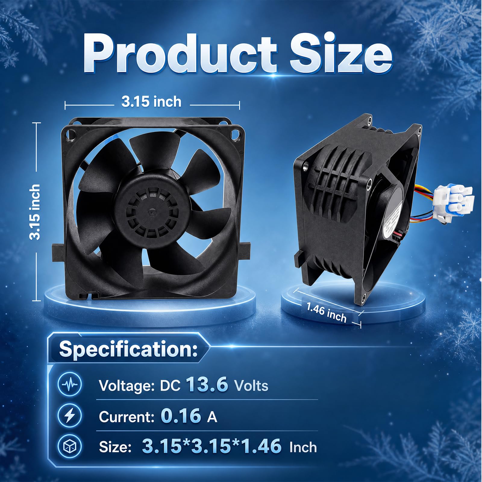 WR60X26866 - Motor de ventilador evaporador de refrigerador