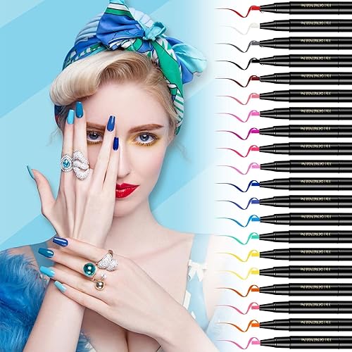 Miniatura 8 de 20 colores colección paso uñas gel lápiz lápiz uñas gel aceite no y capa superior requerido para la placa de sello de uñas femenina