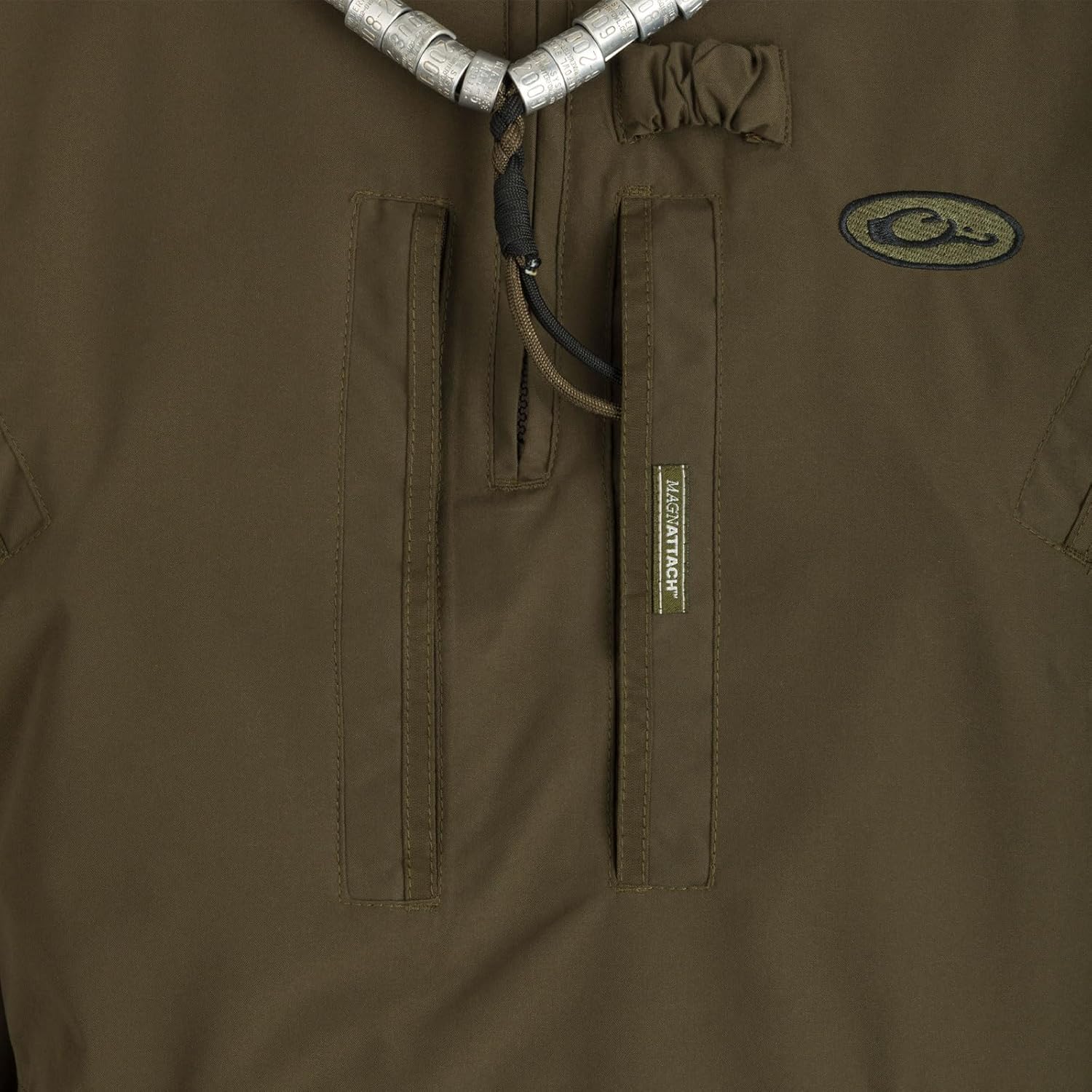 Drake Waterfowl Men's MST Waterproof Fleece-Lined 1/4 Zip Hunting Windproof Breathable Pullover Jacket with Multiple Pockets - Image 4
