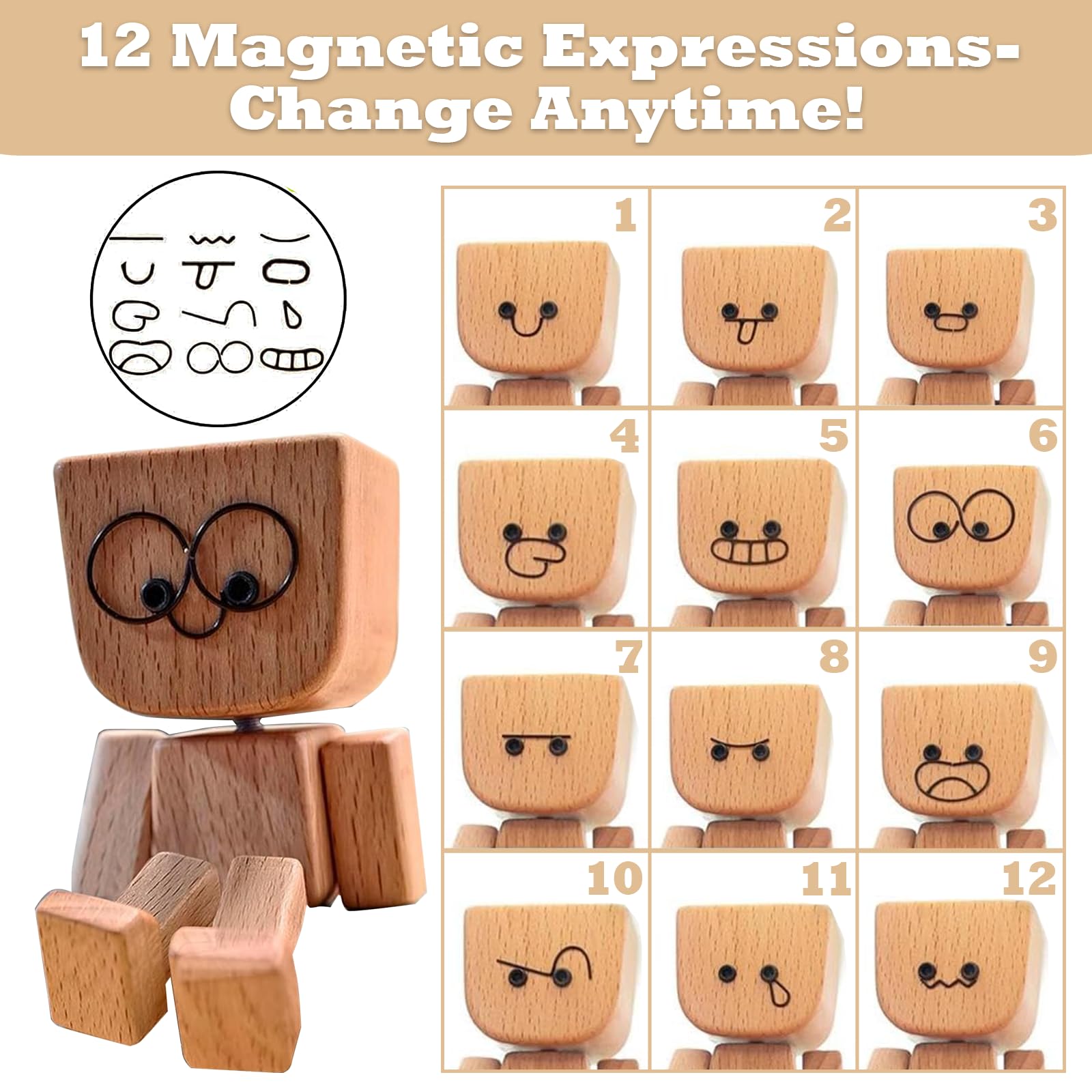Een mooie decoratieve pop met hoofd, voetjes en handjes van biscuit