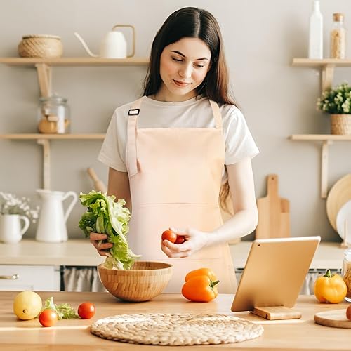 Miniatura 7 de Delantal de pintura para adultos, delantal de artista con 3 bolsillos, delantales impermeables para profesores de arte, estudiantes, pintor, regalo