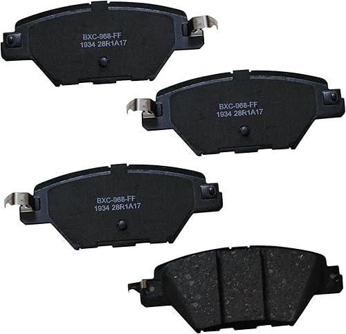 Miniatura 190 de Bendix Pastillas de freno traseras de cerámica Premium SBC1100 para Nissan Frontier 2024-2005, Xterra 2015-2005, Suzuki Equator 2012-2009