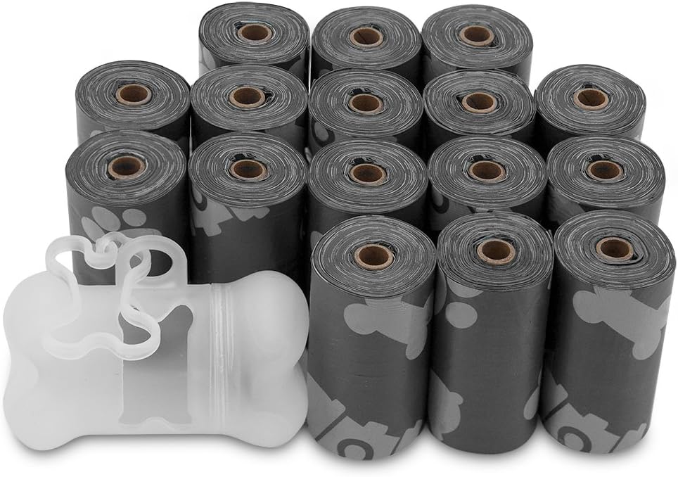 Best Pet Supplies Dog Poop Bags for Waste Refuse Cleanup, Doggy Roll Replacements for Outdoor Puppy Walking and Travel, Leak Proof and…