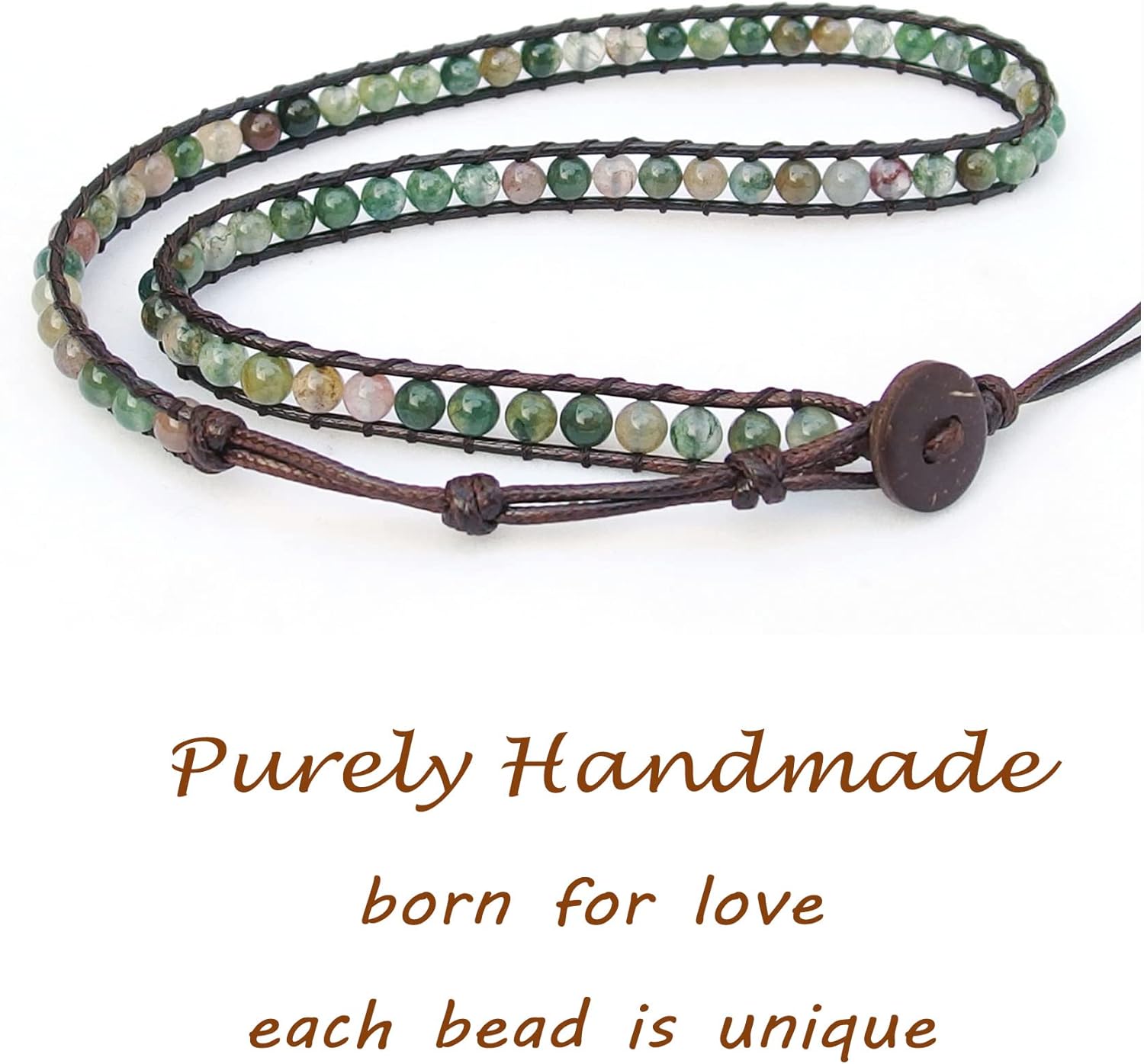 Genuine Stone Wrap Bracelets for Women Natural Crystal Beaded Wrap Bracelet 2/3/5 Adjustable Bohemian Bracelets Jewelry Gifts for Women Mom - Image 8