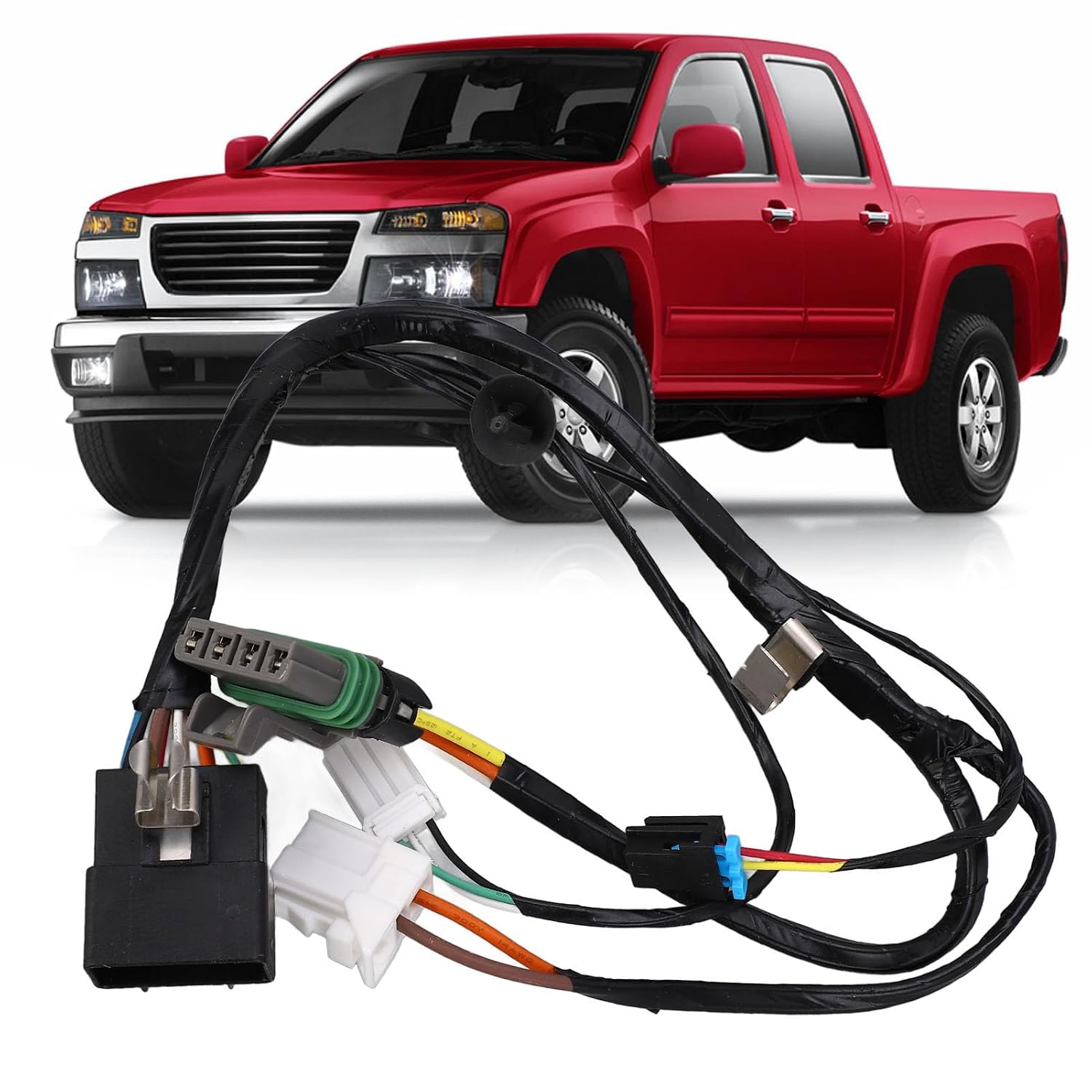 Qqmora AC Heater Blower Motor Harness, 89019303 Air Conditioning Wiring System, Heating System Connection, Easy Installation Blower Motor Wiring ABS