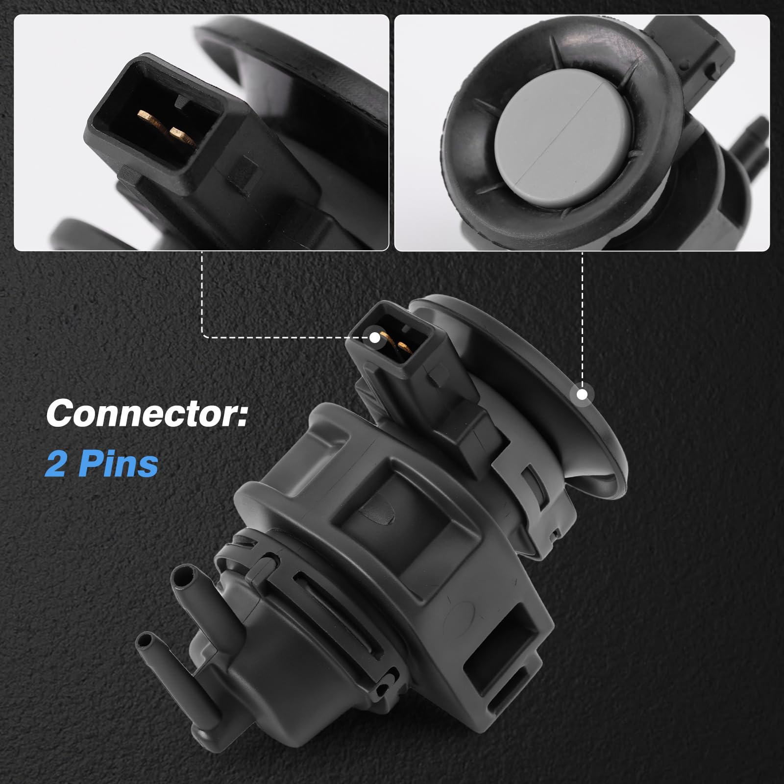 Baceyong Valvola di controllo pressione Turbo Boost 2 pin compatibile con Renault Nissan 1.5 2.0 dCi, Clio Megane Laguna Scenic Kangoo Master, Qashqai J10 J11, OE 8200661049 8200625684 14956-00Q0H