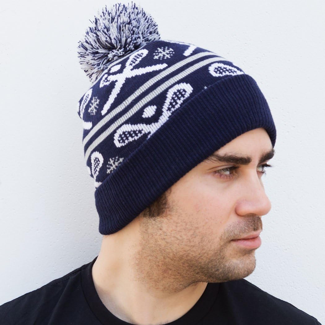 Lacrosse Pom Pom Beanie Hat | Lax Hats by ChalkTalk Sports - Image 5