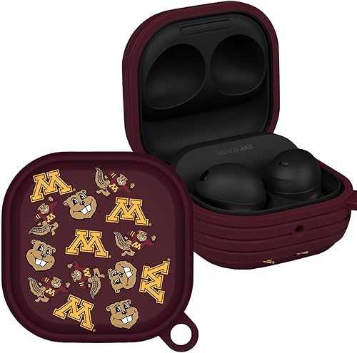 Vista 6 de AFFINITY BANDS Minnesota Golden Gophers Camo HDX Case Cover Compatible with Samsung Galaxy Buds Pro