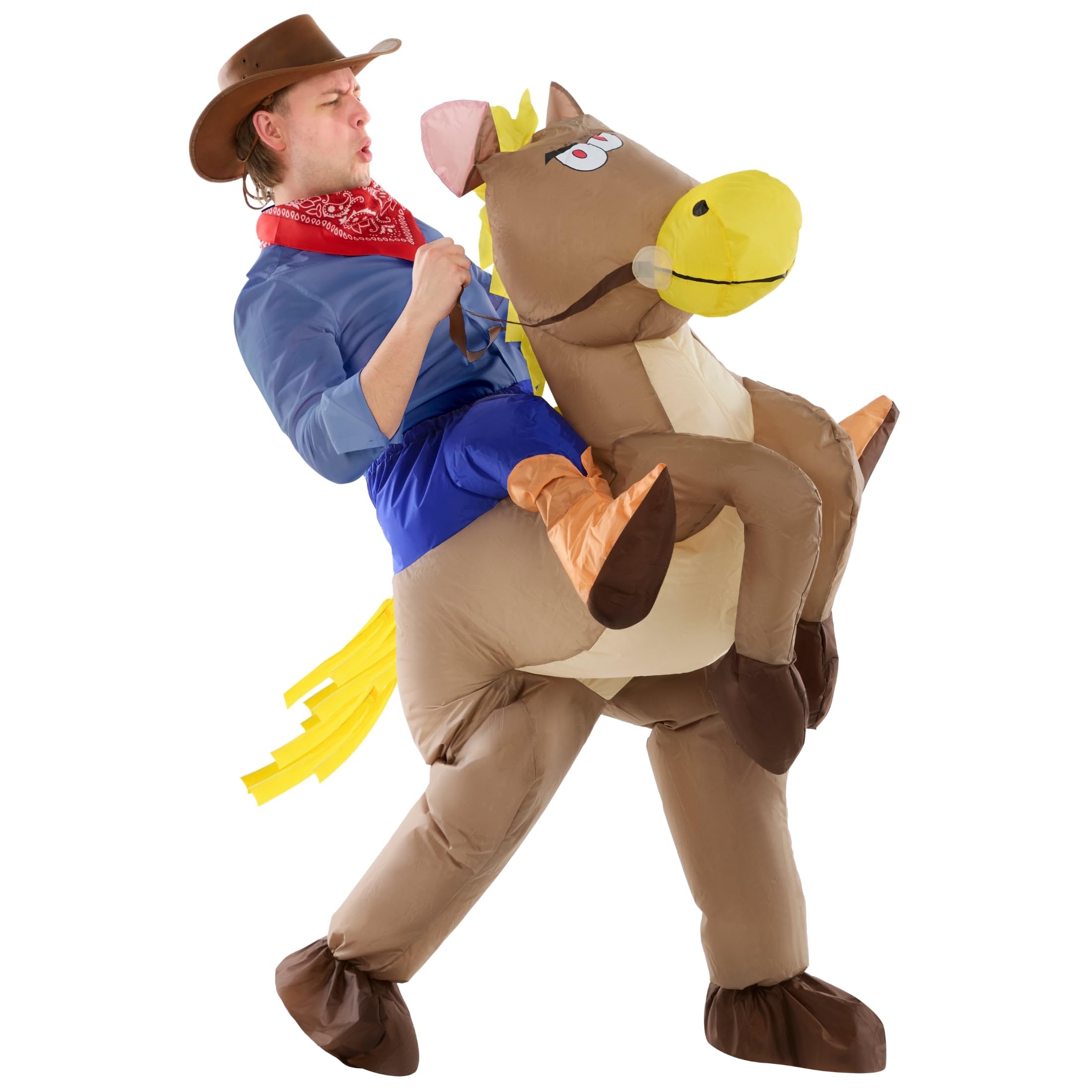 Paseo Adulto En Disfraz Inflable De Caballo Disfrazarse Para Mujer Y Hombre , color/modelo surtido