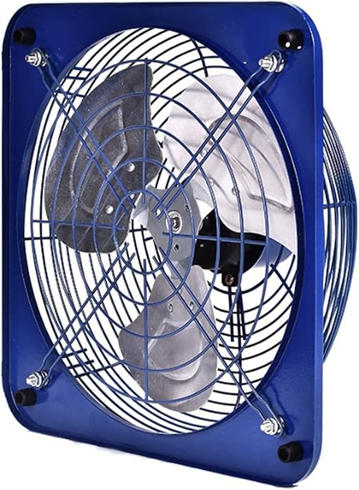 Amazon Co Jp 排気ファン10 強力な産業用換気扇金属排気ファンキッチン用商用送風ファン保護ネットカバー付きインライン壁換気ファン 青い換気抽出器v Diy 工具 ガーデン