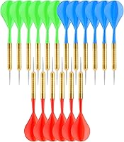 Vista 1 de Accmor 18 Pack Steel Tip Darts, 16 Grams Metal Tip Dart Set, Darts Metal Tip Set, Metal Darts for Dartboard