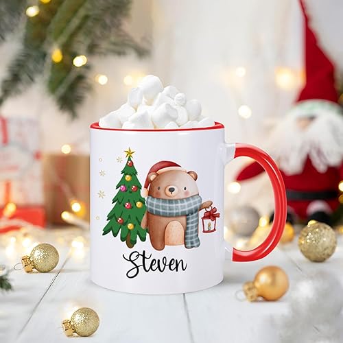 Miniatura 2 de Taza de chocolate caliente personalizada para niños, taza Stanta personalizada regalo para niños, hijo, hija, bonita taza de 11 oz para niños, taza