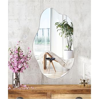 Wall Mirror Asymmetrical Mirror Decorative Wall Mirror Asymmetrical