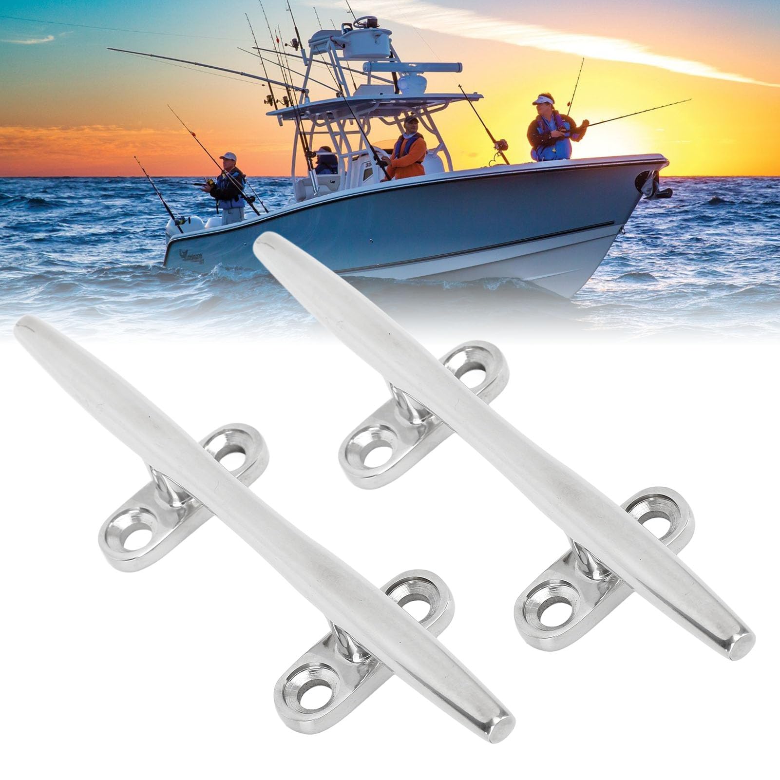 Aramox Bitte da Ponte per Barche, 4 Pezzi Bitte da Ormeggio per Barche Robuste Bitte in Acciaio Inossidabile per Yacht Marini Yacht Gonfiabili Yacht Aziendali