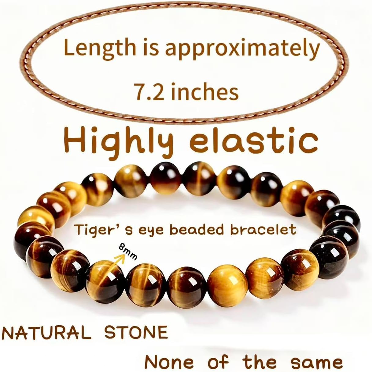 Bracelets for Women,Stretch Unisex Crystal Bead Bracelet -Chakra Healing Stone Luck Energy Bracelet, Ideal Graduation Birthday Gift - Image 4