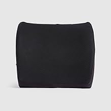 وسادة ظهر قطنية، ميموري فوم، أسود، من اريكا