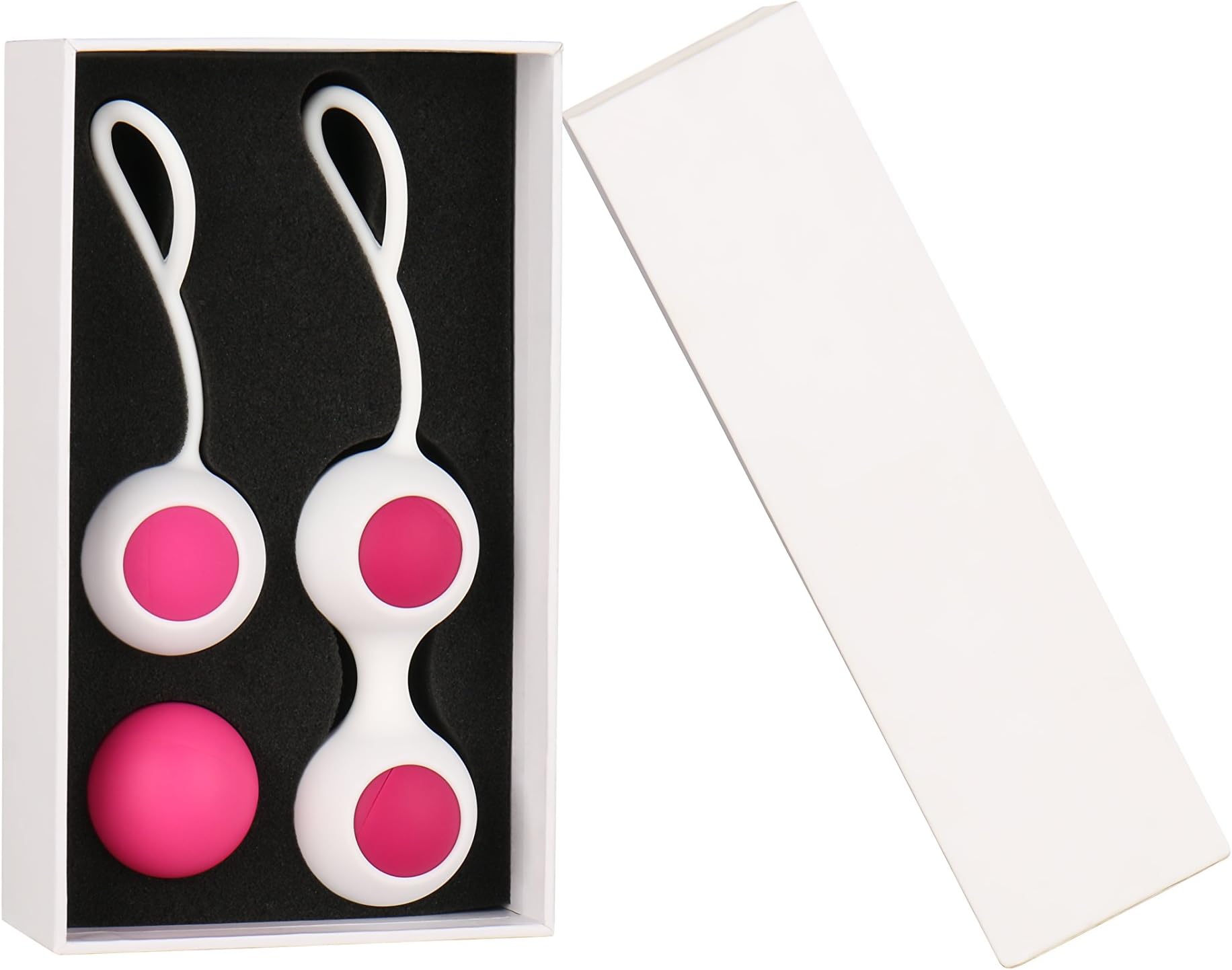 Movitip Silicone kegal Exercise Weight with 3 Balls for Tightening, Portable Ben Wa Balls for Women Sexual Pleasure,Strengthen Bladder Control (3 PCS)