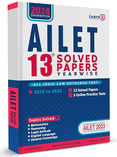 AILET Solved Papers [Year-wise] includes 3 Online Practice Tests