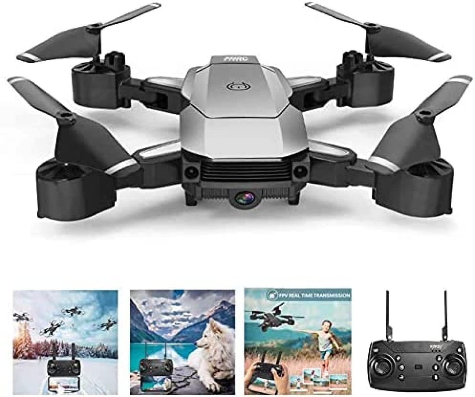 Dron zdalnie sterowany dla dzieci w wieku 5–9 lat Składany zdalnie sterowany quadkopter RC Dron z kamerą 4K HD WiFi Dron FPV FPV, fotografowanie gestami, wideo, trzymanie wysokości i tryb be