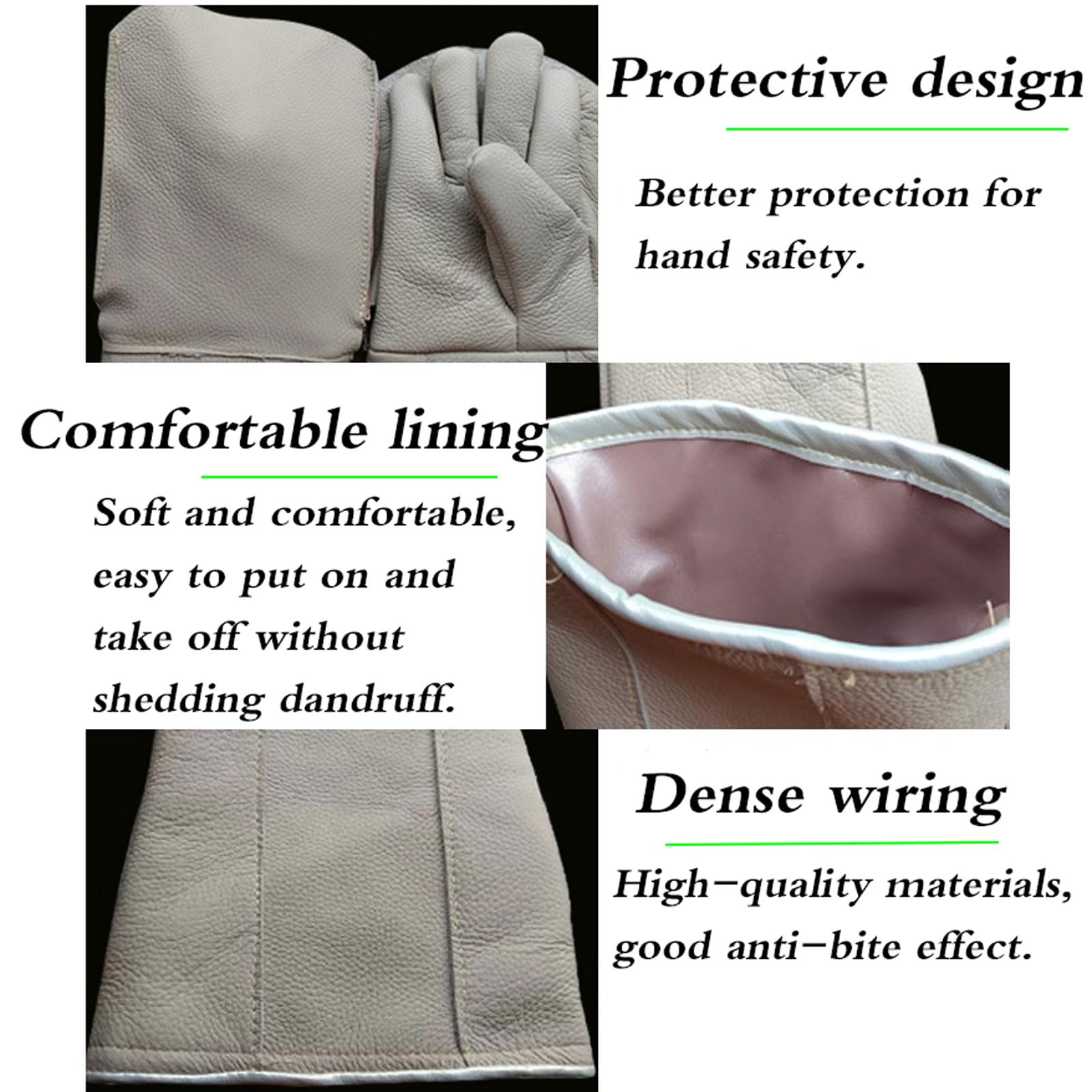 Gants de Manipulation d'animaux,Anti-Morsure De Sécurité Mordre Gants,Gants de Jardinage à Manches Longues,Résistant à l'usure,Anti-crevaison,imperméable,pour Chat,Chien,Oiseau,bétail