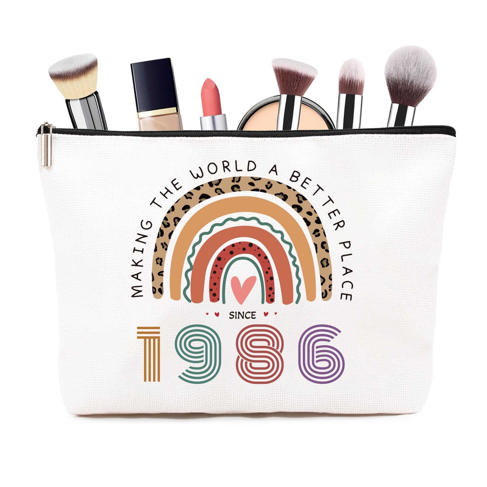 60th Birthday Gifts for Women – Personalised Vintage Style Makeup Bag with Funny Quote, Stylish 60th Birthday Gifts for Mum, Best Friend, Sister, Wife (1966) — view 7
