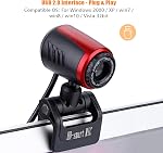 Computer Webcam, HD Web Camera USB2.0 PC Computer Webcam with Built-in Sound Absorption Microphone for Computer PC Laptop Desktop