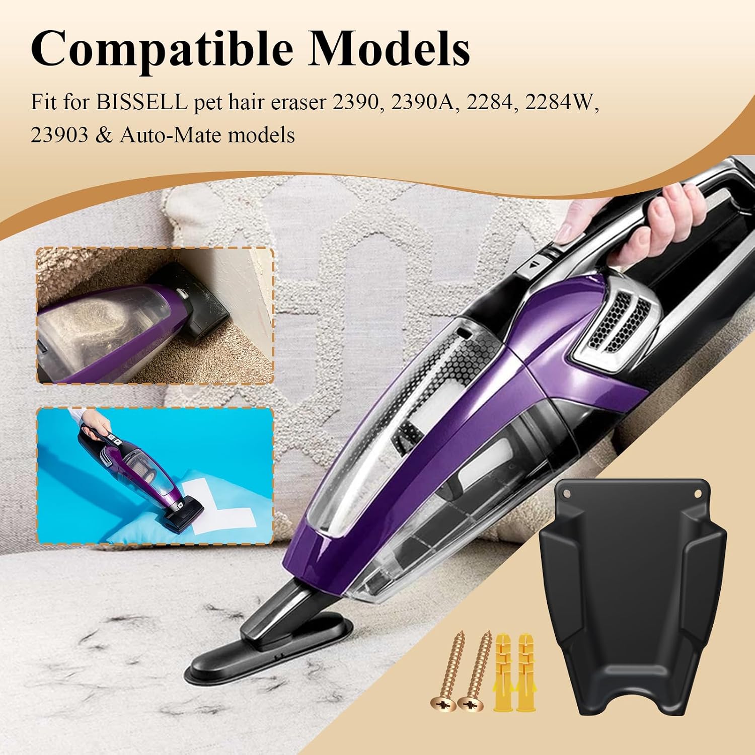 1Pc Handheld Vacuum Wall Mount/Docking Station Fits Bissell Pet Hair Eraser image 3