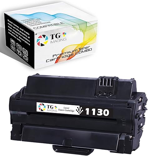TG Imaging Cartucho de tóner de repuesto compatible para impresora Dell 1130n Toner 1130 1133 1135 1135n (paquete individual, 1 negro, 330-9523,