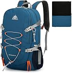 35L Sac à dos de randonnée pliable pour hommes femmes, grand emballage imperméable à l'eau sac de jour en plein air léger avec sangle poitrine