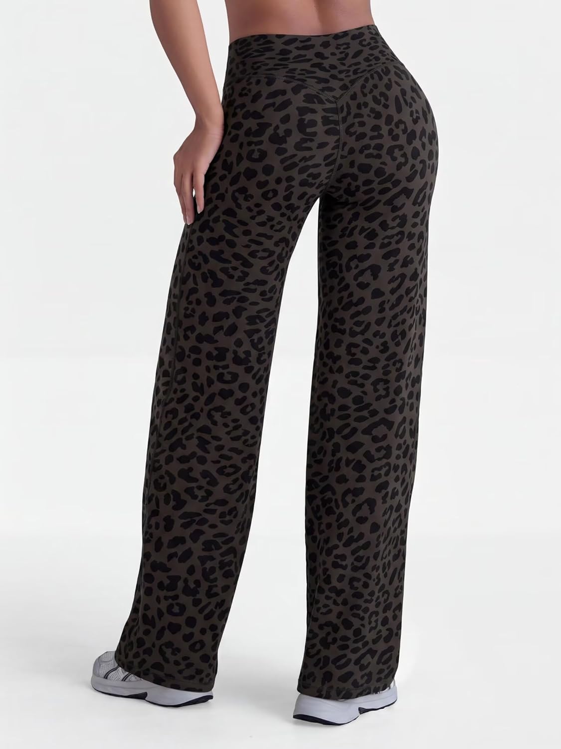 Sunzel Women's Butt Lifting Wide Leg Yoga Pants High Waist Tummy Control No Front Seam Straight Leg Workout Gym Bottoms - Image 5