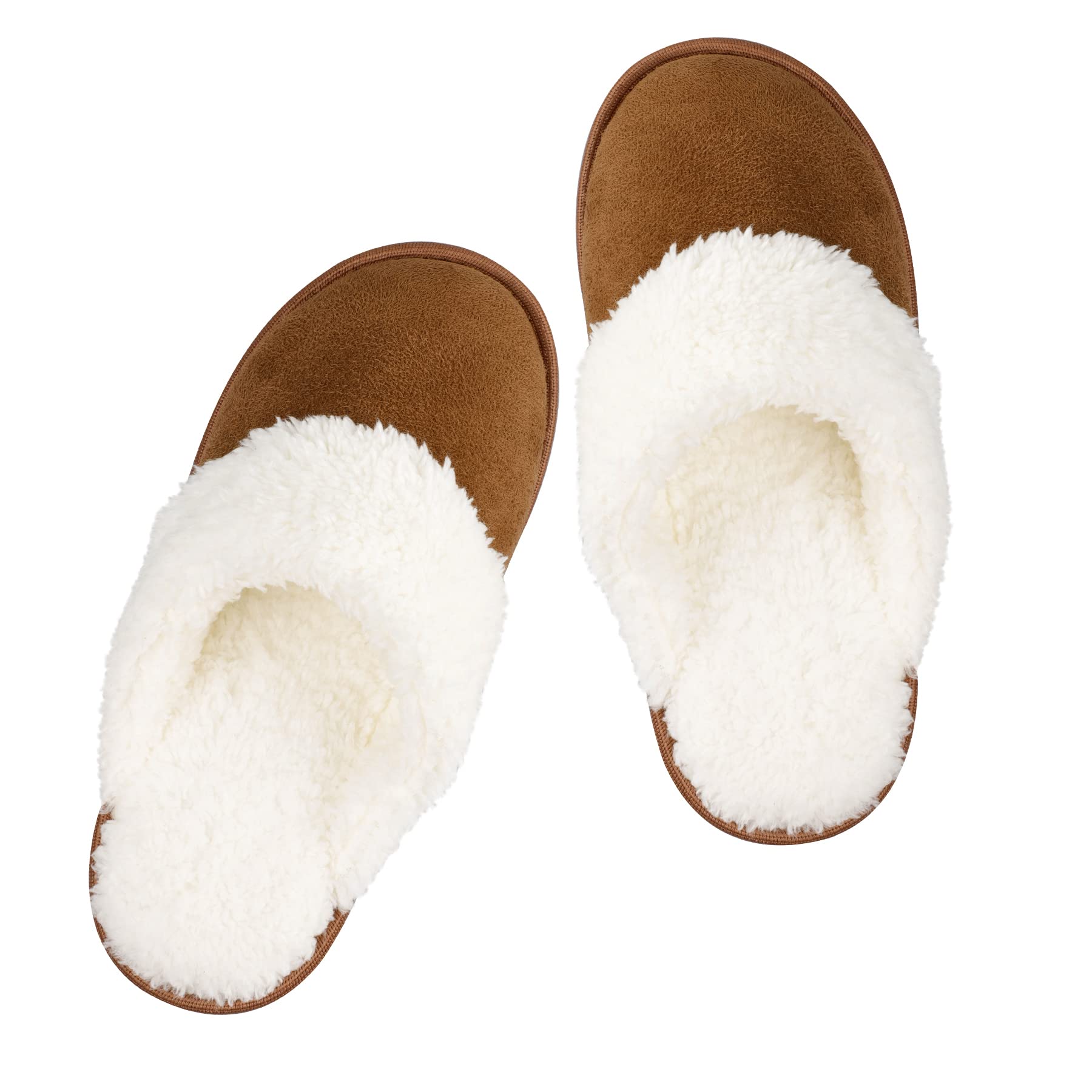 riemot Women's Men's Furry Warm Slippers, Memory Foam Slippers Comfortable Closed Toe House Slippers Shoes Anti Slip Sandals Lightweight Winter Indoor Slippers — view 16