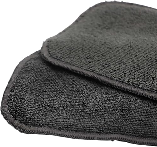 Miniatura 8 de 10 piezas reutilizables suaves de 3 capas para pañales de tela para bebé, forro lavable de alta absorción (10 piezas de insertos grises)