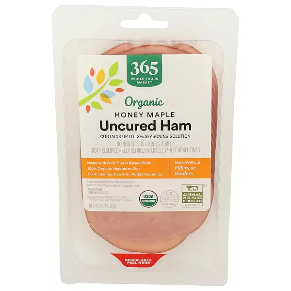 365 Everyday Value, Organic Honey Maple Uncured Ham, 6 oz 1