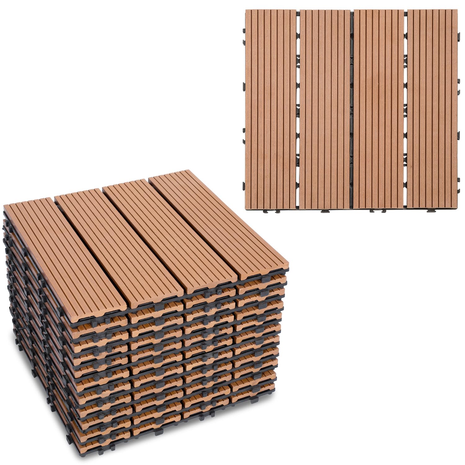 Vloerbedekking Kliktegel Balkontegels Terrassen PP 50 Stuks 30 5x30 5cm P 010294556756 Vloerbedekking Kliktegel Balkontegels Terrassen PP 50 Stuks 30 5x30 5cm P 010294556756