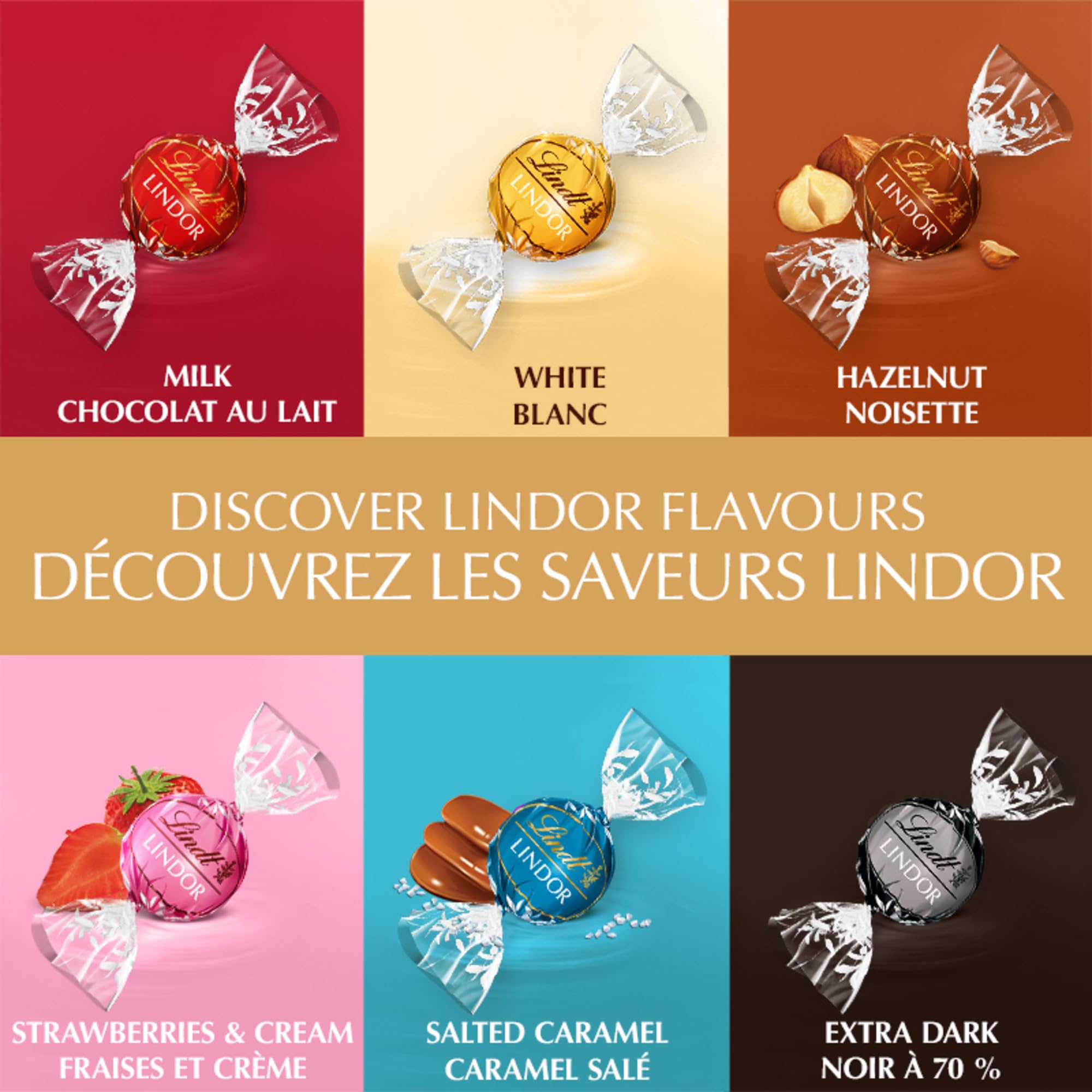 Lindt LINDOR Radiance Assorted Chocolate Truffles, 175-Gram Gift